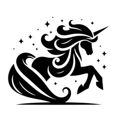 Obraz premium Unicorn Silhouette , Unicorn vector