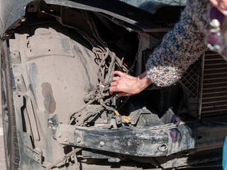 total lossed car after crash