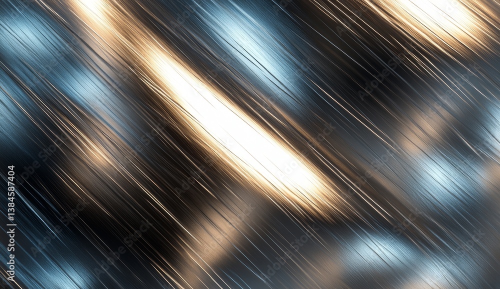 Poster abstract diagonal lines with light streaks. dynamic, metallic texture with a blend of colors. intens