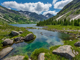 Naklejka premium Morskie Oko in Tatry