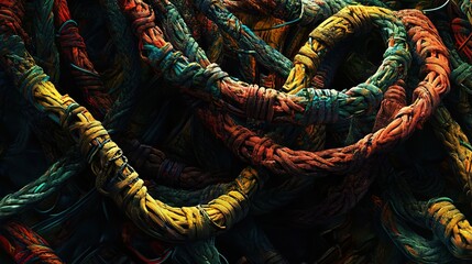 Fototapeta premium Intricate Abstract Nature: Organic Textures and Forms