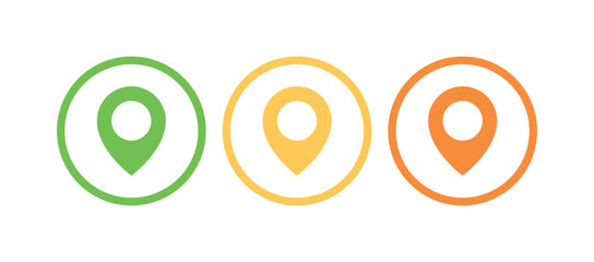 Set location pin circle