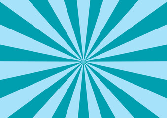 turquoise and light blue sunburst radial pattern background