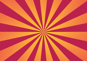 vibrant red and orange sunburst radial background with center point