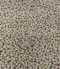 dense pile of colored chickpeas, showcasing their textured surfaces and varied shapes