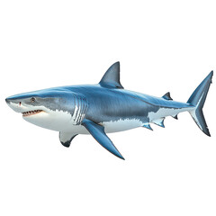 Naklejka premium Porbeagle Shark PNG large shark PNG dangerous shark PNG ocean predator PNG marine life PNG fish PNG isolated transparent background image