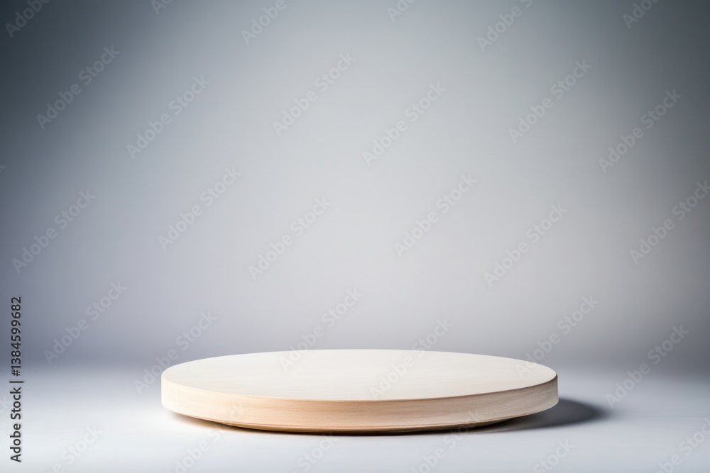Poster circular empty podium with smooth surface