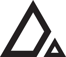 D Triangle shape logo.eps