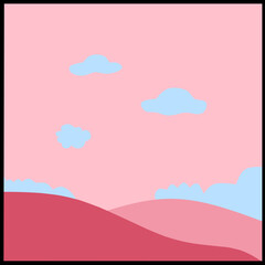 Obraz premium landscape with clouds