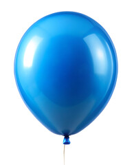 blue balloon isolated on white