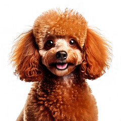 perro, caniche, blanco, animal, mascota, cachorro, aislada, cuca, canino, juguete, engendrar, retrato