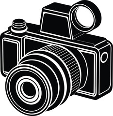 Camera Silhouette Black Vector