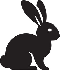 Silhouettes of Easter bunny