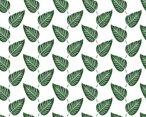 Abstract Leaves Art in Pattern Vector Repeat Patterns for Dynamic Visuals, Wallpaper, and Wrapping.
