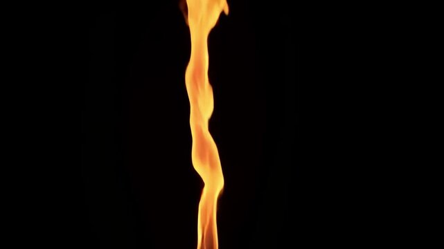 Fire flames rising in a vertical dance creating dynamic visuals in a dark background, Fire Flames Reaction Vertical 916 Cartoon Video Motion Graphics With Black Background
