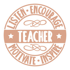 Listen encourage teacher motivate inspire Svg