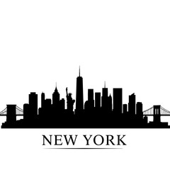 Obraz premium New York Silhouette Illustration