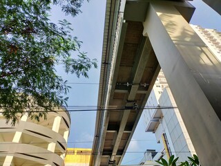 modern building with blue sky