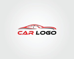 Modern Auto car sports vehicle logo design inspiration vector template.