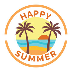          Summer vibes vector illustration.

