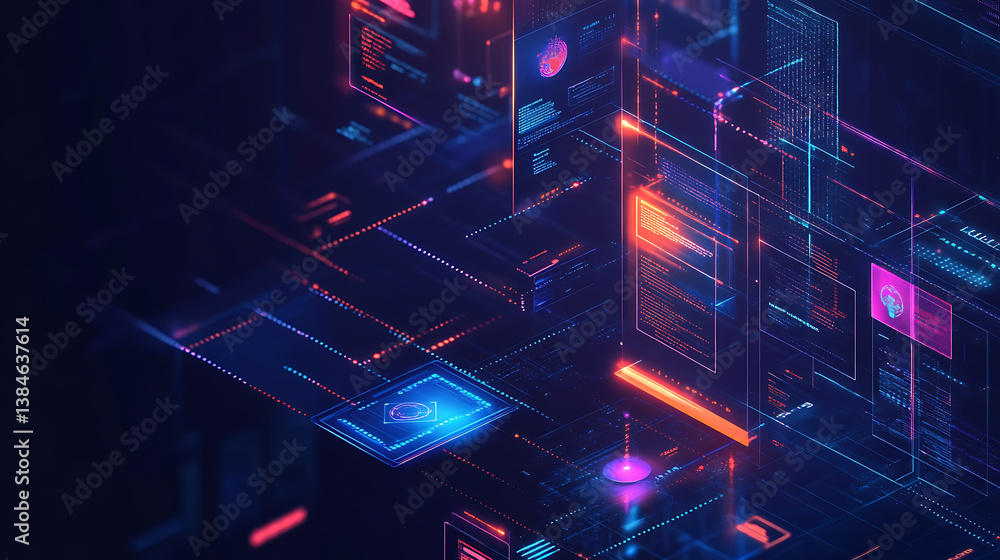 Poster an ai powered virtual event platform, offering personalized experiences and interactive features for