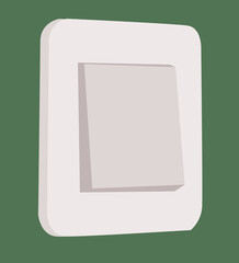 plastic white light switch in 