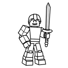 Fototapeta premium knight with sword