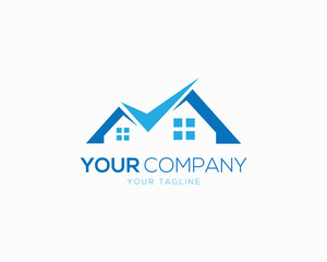 Real estate House Home logo design sign symbol vector template.