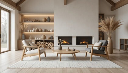 Beautiful Home Interior: Elegant and Cozy Living Room Design