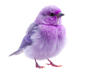 Ethereal Allure: Lavender Avian Sculpture