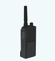 Walkie talkie modern radio phone vector
