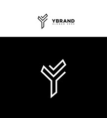 Modern Y Letter Logo Design, Minimalist Branding Identity