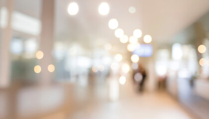 Contemporary office design with a subtle blur effect. Modern blurred background photo for banner, poster or magazine and website background.