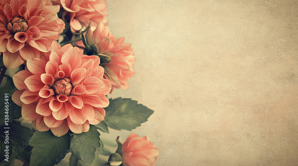 Poster set of vintage floral patterns and embellishments isolated on white background. jpeg version also av