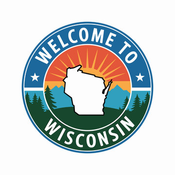 Welcome to Wisconsin Sunset Forest Badge