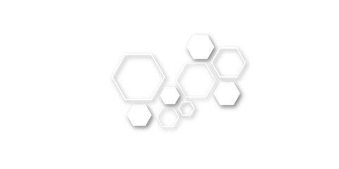 Fototapeta premium A Refined and Modern Graphic Composition Highlighting the Beauty of Geometric Repetition, Featuring Hexagonal Molecular Patterns in a Seamless Grid for Technology and Innovation Contexts