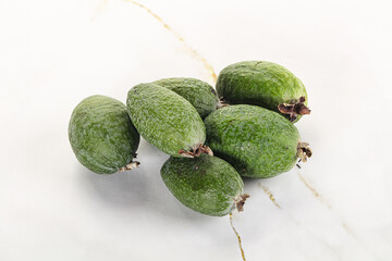 Ripe sweet huicy exotic feijoa