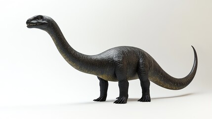Obraz premium Majestic Prehistoric Beast: A Digital Rendering of an Extinct Sauropod Dinosaur