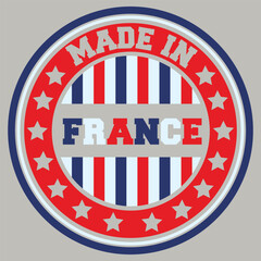 made in France stamp sign 