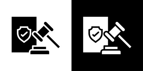 Code of conduct icons vector set in solid flat style