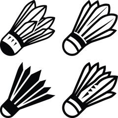 Badminton shuttlecock vector
