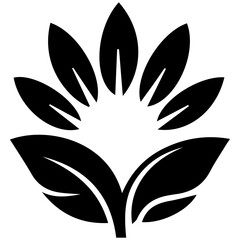 Elegant silhouette summer leaf for abstract ideas