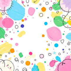 seamless pattern with colorful balloons