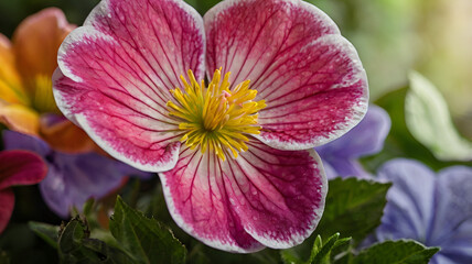 red and yellow flower. A colorful flowers