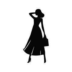 Woman Silhouette Vector Art 