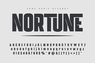 Obraz premium Modern Bold Font. Sans Serif Font. Regular Italic Uppercase Lowercase Typography urban style alphabet fonts for fashion, sport, technology, digital, movie, logo design, vector illustration