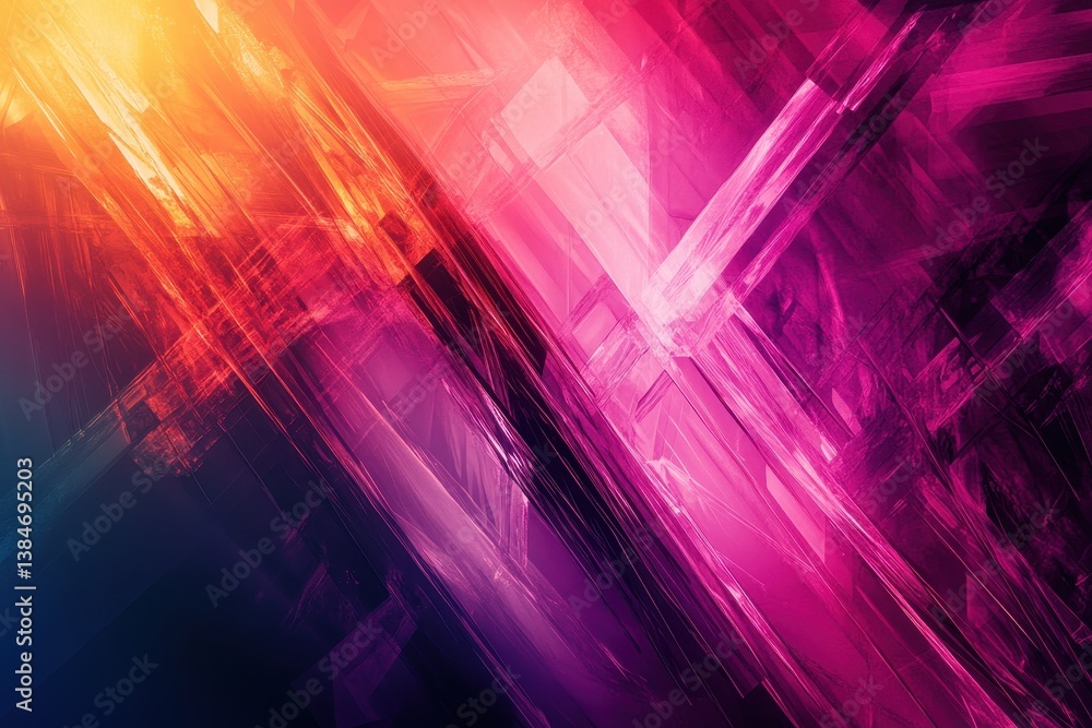 Poster Colorful abstract grunge texture with dynamic motion effect, Abstract colorful grunge material texture motion background