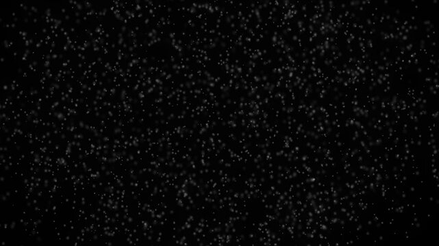  White circular particular moving in upward direction in space motion graphics.