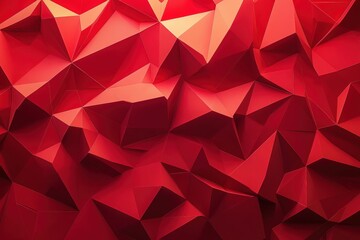 Red geometric polygonal background