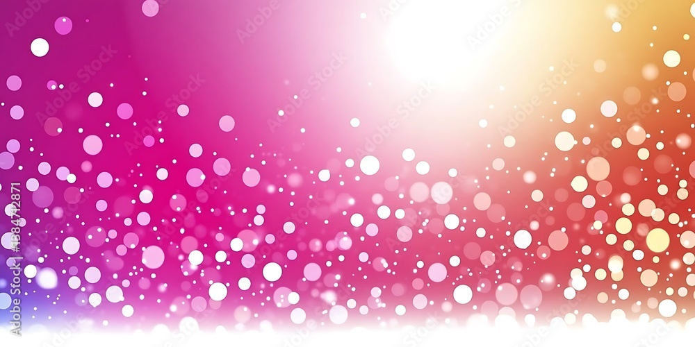 Poster radiant bokeh cascade: a mesmerizing display of light and color harmony